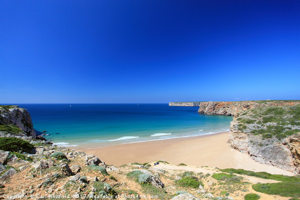 Praia do Beliche near Sagres on the Algarve, Portu Picture Board by Carl Whitfield