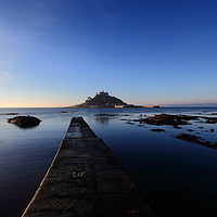 Buy canvas prints of St.Michael's Mount in Cornwall, England. by Carl Whitfield