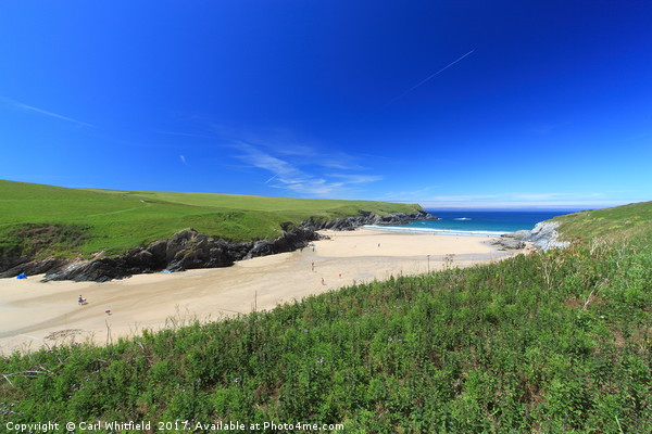 Polly Joke Beach in Cornwall, England. Picture Board by Carl Whitfield