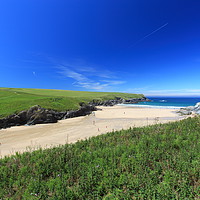 Buy canvas prints of Polly Joke Beach in Cornwall, England. by Carl Whitfield