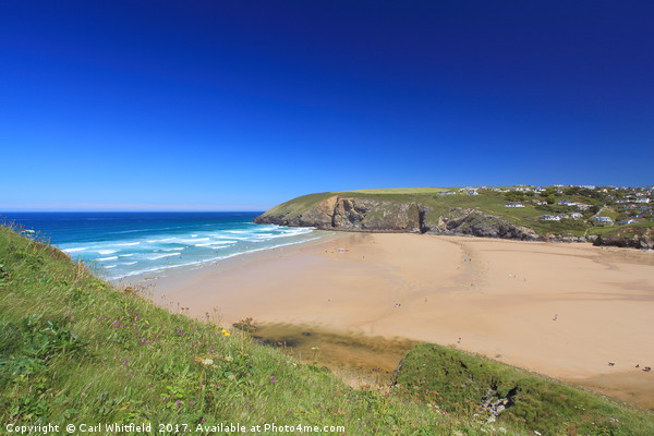 Mawgan Porth Beach in Cornwall, England. Picture Board by Carl Whitfield