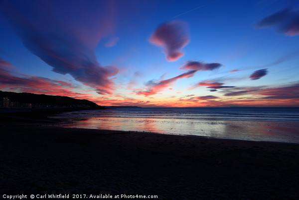 Dusk at Westward Ho! Picture Board by Carl Whitfield