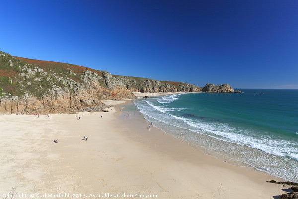 Porthcurno Beach in Cornwall, England Picture Board by Carl Whitfield