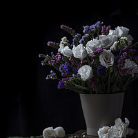Buy canvas prints of Flowers in a vase by Denitsa Karan