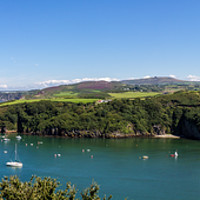 Buy canvas prints of Fishguard Panorama by Lee Aron