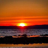Buy canvas prints of Serene Scottish Beach Sunset by Mathew Rooney