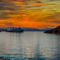 Buy canvas prints of Callmac sunset Oban  by Mathew Rooney