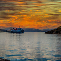 Buy canvas prints of Callmac sunset Oban  by Mathew Rooney