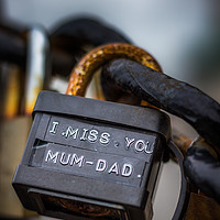 Buy canvas prints of A padlock with the words 