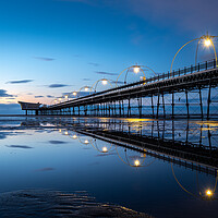Buy canvas prints of Southport Beach and Pier by Andrew George