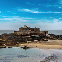 Buy canvas prints of  Fort du Grand Bé St Malo                          by Peter Stephenson