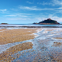 Buy canvas prints of St Micheal's Mount Cornwall by Peter Stephenson
