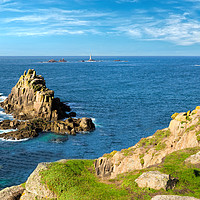Buy canvas prints of Lands End Cornwall on the Penwith Peninsula by Peter Stephenson