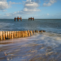 Buy canvas prints of Lepe Beach Hampshire uk by Peter Stephenson