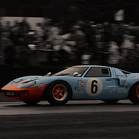 Buy canvas prints of Gulf GT40 by Mathew Hall