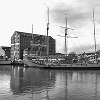 Buy canvas prints of Gloucester Tall Ship by Paul Baldwin