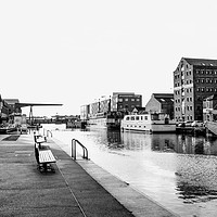 Buy canvas prints of View along the Canal by Paul Baldwin