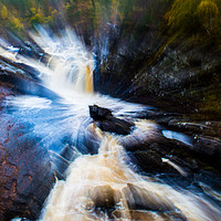 Buy canvas prints of Abstract Waterfall by Paul Baldwin