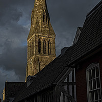 Buy canvas prints of Leicester Cathedral in the evening Light  by Trevor Ellis
