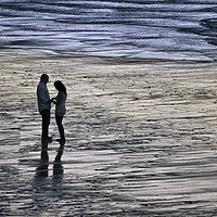 Buy canvas prints of Engagement on the beach by Trevor Ellis