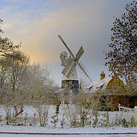 Buy canvas prints of Impington Windmill by Stephanie Veronique