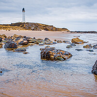 Buy canvas prints of Covesea Lighthouse at Lossiemouth by John Frid