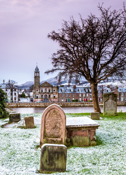 View from Inverness Old High Church Picture Board by John Frid