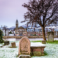 Buy canvas prints of View from Inverness Old High Church by John Frid