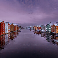 Buy canvas prints of Nidelva Trondheim Norway by John Frid