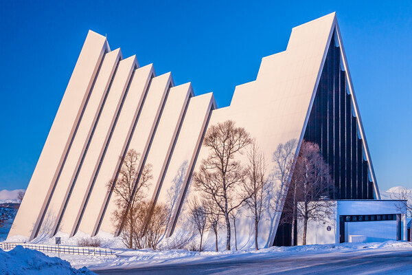 The Arctic Cathedral in Tromso Picture Board by John Frid