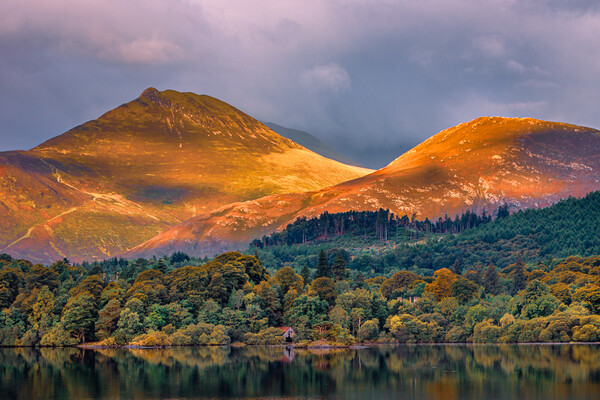 Derwentwater and Catbells Picture Board by John Frid