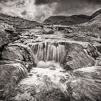Buy canvas prints of River Coe waterfall by John Frid