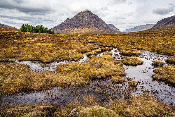Buchaille Etive Mor from The Kings House Picture Board by John Frid