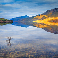 Buy canvas prints of Loch Maree reflections by John Frid