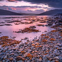 Buy canvas prints of Loch Sunart Sunset by John Frid