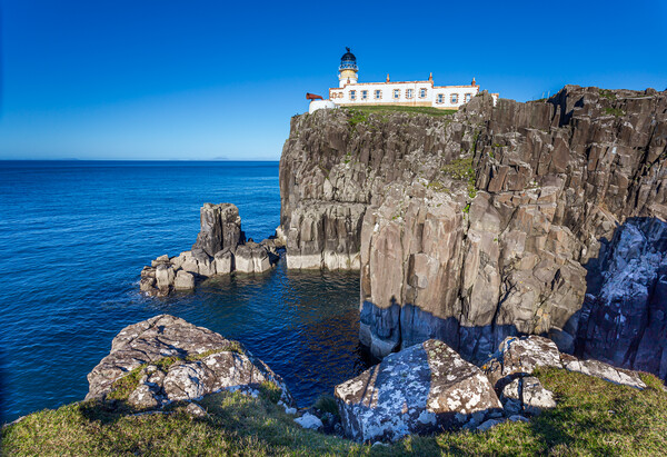 Lighthouse at Neist Point Picture Board by John Frid