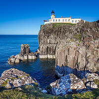 Buy canvas prints of Lighthouse at Neist Point by John Frid