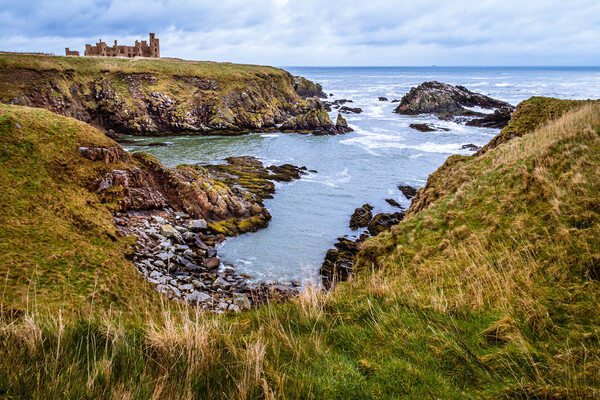 Slains Castle - The Inspiration for Dracula Picture Board by John Frid