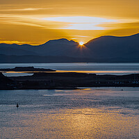 Buy canvas prints of Sunset over Kerrera and Mull by John Frid