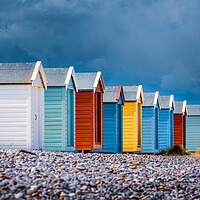 Buy canvas prints of Findhorn Beach Huts by John Frid