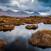 Buy canvas prints of The Red Cuillin Range on the Isle of Skye by John Frid