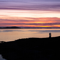 Buy canvas prints of Rhue Lighthouse and Sunset over the Summer Isles by John Frid