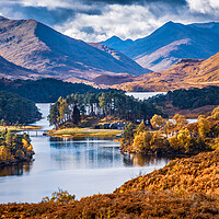 Buy canvas prints of Loch Affric and Affric Lodge by John Frid