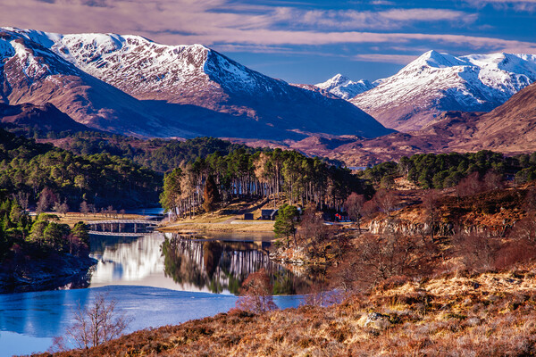 Loch Affric emerging from winter's grip Picture Board by John Frid