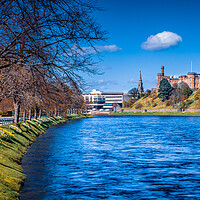 Buy canvas prints of Inverness Castle and River Ness by John Frid