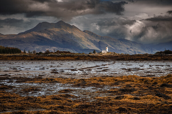Ornsay Lighthouse as seen from Skye Picture Board by John Frid