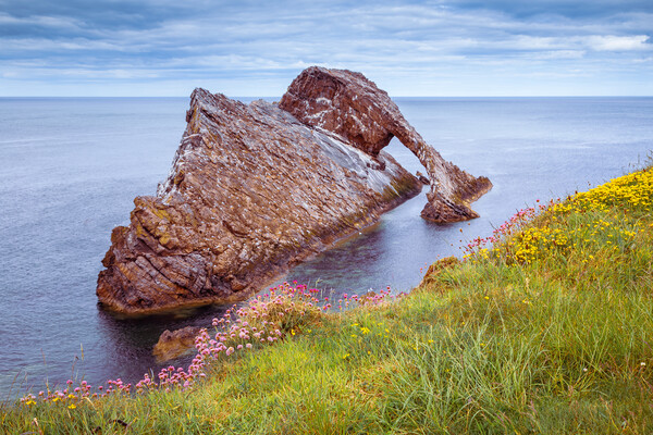 Bow Fiddle Rock at Portknockie Picture Board by John Frid
