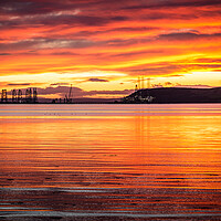 Buy canvas prints of Sunrise over the Cromarty Firth by John Frid