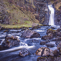 Buy canvas prints of Lealt Falls on the Isle of Skye by John Frid
