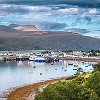 Buy canvas prints of Ullapool and Loch Broom Panorama by John Frid